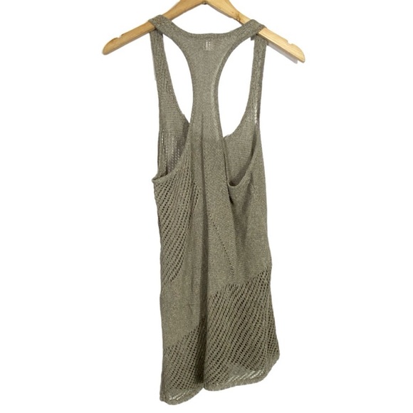 HELMUT LANG Mesh Crochet Asymmetrical Tank Top - Picture 5 of 9